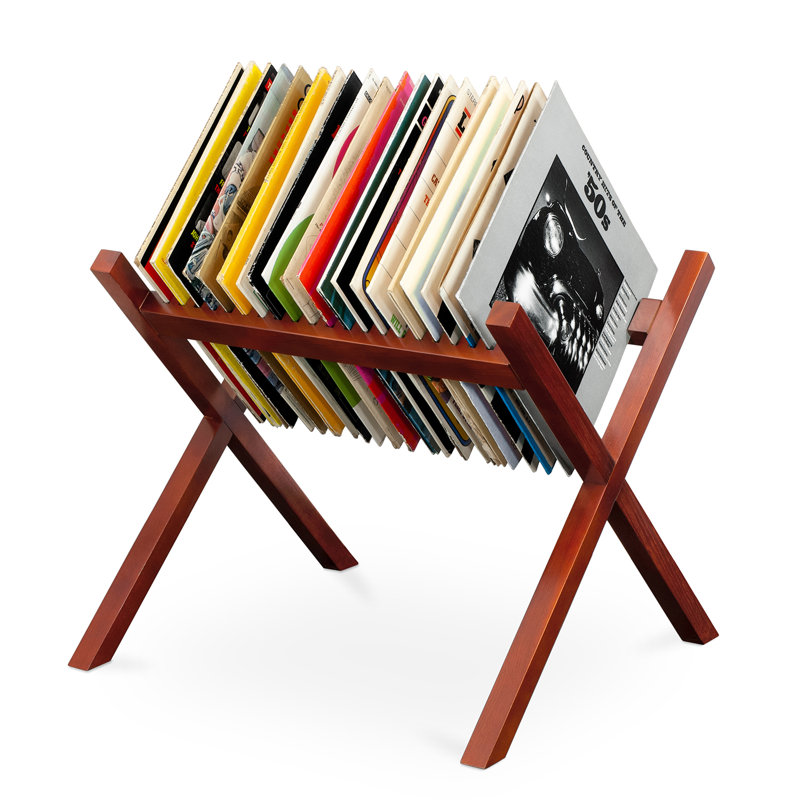 Winston Porter Wooden Record Multimedia Shelf & Reviews Wayfair